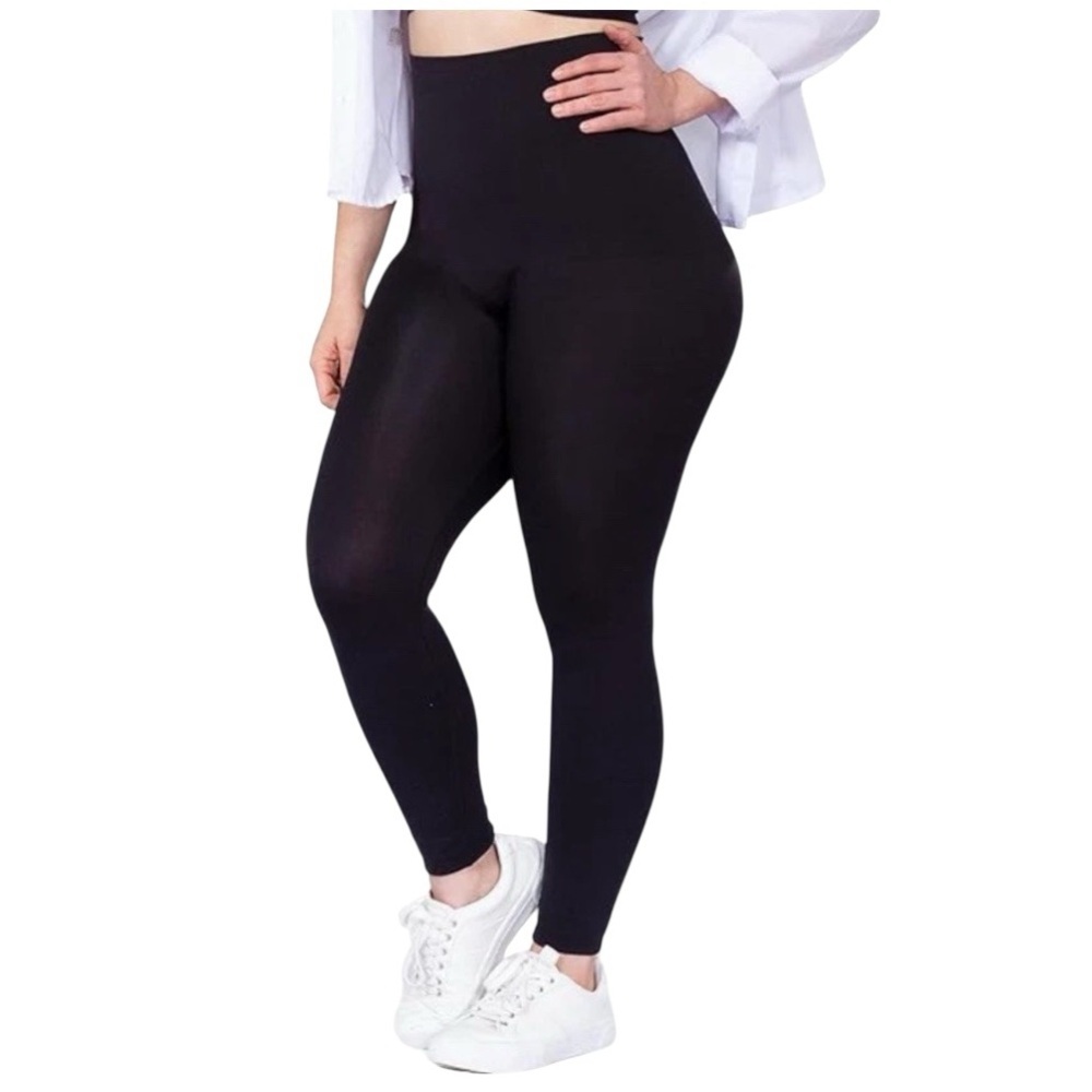 Empetua By Shapermint High Waisted Shaping Leggings 2XL Black Shapewear plus